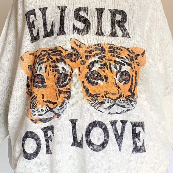Oversized Tiger Love Graphic Sweater - Picture 2 of 4